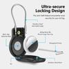 Antitheft Protective Case With Reinforced Steel Cable Lock Secure Holder For Luggage Tracking Device Keychain Accessory