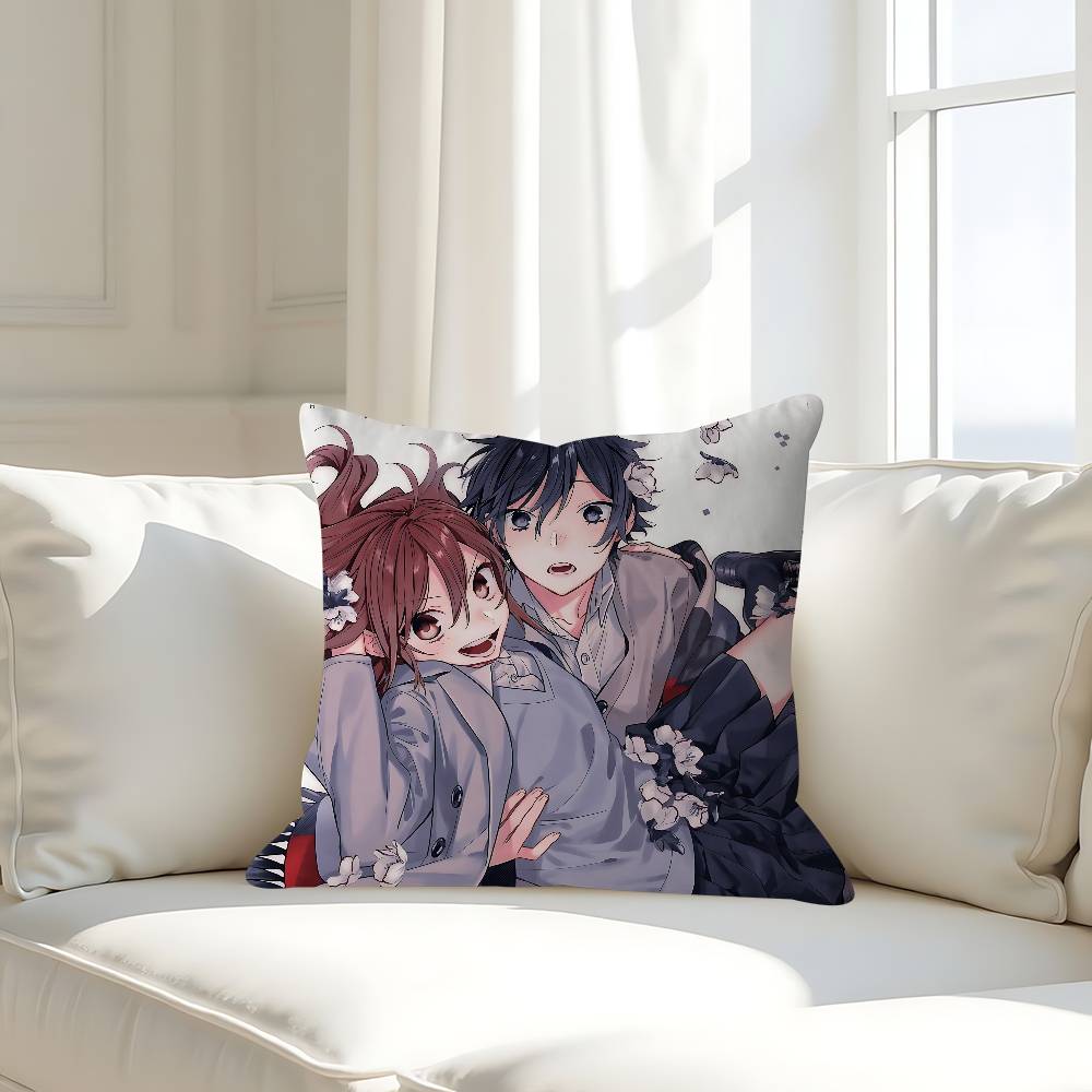 Anime H-Horimiya Pillow Case Removable Washable Cushion Cover – All-Season Soft Linen