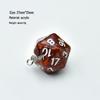 Cross-Border 20-Sided Acrylic Dice with Pearl Texture for Role-Playing DIY Accessories