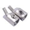 2 Pack 1/0 Gauge To 4 Gauge Wire Reducer Car Audio Power/Ground Amp Input Reducer Adapter Aluminum for Automotive- Audio