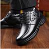Leather Shoes, Men's Shoes, Casual Shoes, Lace Up Shoes, Soft Soled Shoes, Non Slip Shoes, Cotton Shoes, Plush, Thickened, Warm Shoes, Waterproof