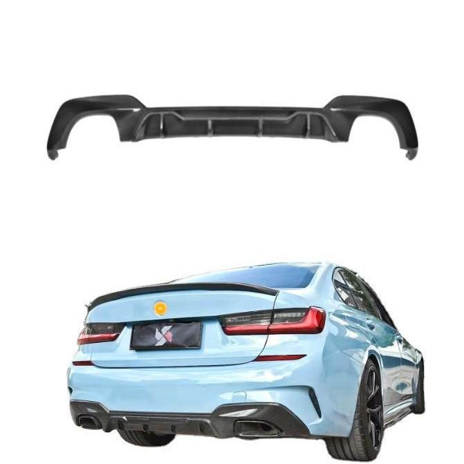MP Style Rear Diffuser for BMW 3 Series G20/G28 with or without Lights Gloss Black without Lights