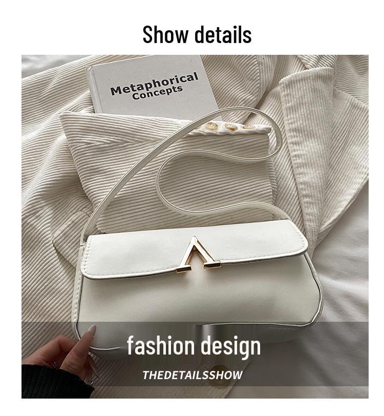 2026 French Retro Single Shoulder & Crossbody Bag – Women's Fashionable, Versatile Underarm Design