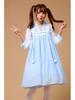 Alice In Wonderland Sky Blue Maid Cosplay Costume