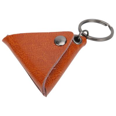 Gitarrenplektrumhalter Etui Aufbewahrungstasche Box Spaltleder Schlüsselanhänger Zubehör Instrument