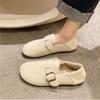 Women's Two Wear Not Tired Feet Large Size Thick Bottom Autumn and Winter Warm Fur Lined Anti-slip Hiking Casual Sports Single Shoes Cotton Shoes