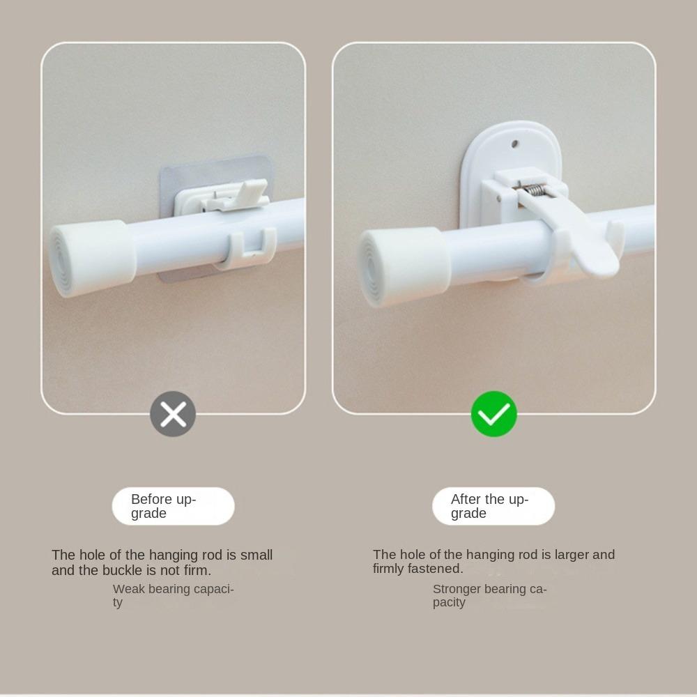 No Drilling Curtain Hangers Brackets Hooks New Hanger  Curtain Rod