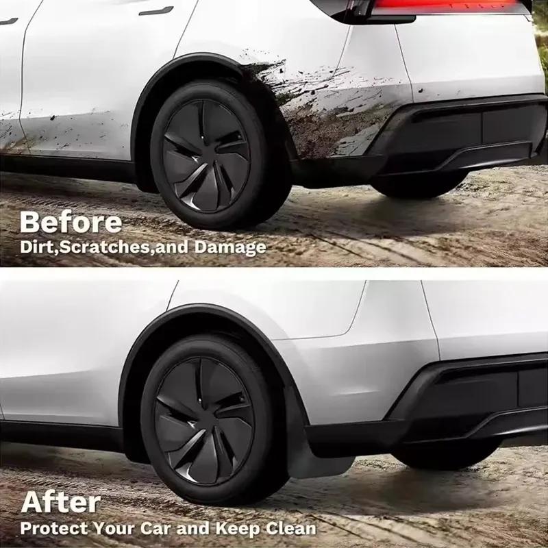 4pcs Auto Tire Mudguard Waterproof Prevent Mud Splashing Car Mud Flap Fender Trim Accessory For Toyota Camry Sport 2018-