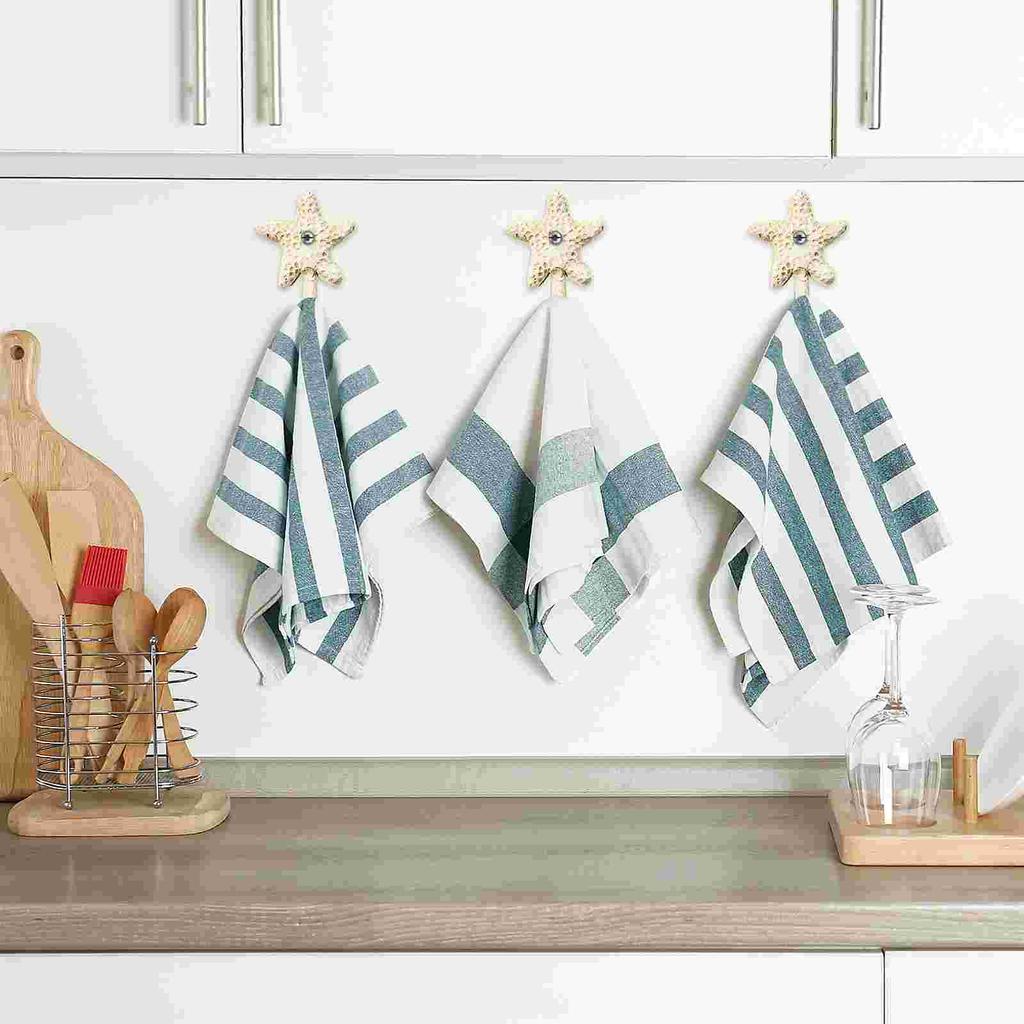 3 Pcs Hook Towel Hooks Nautical Hanging Buoy Kitchen Utensil Coat Beach