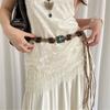 Ethnische Taillenkordel Gürtel Wachskordel Gürtel Damen Böhmische Quasten Taillenkordel Dekorative Taillenkette Für Reise Musikfestival