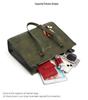 Women's Olive Green Retro Tote Bag - High-end Shoulder Bag for Autumn/Winter 2025