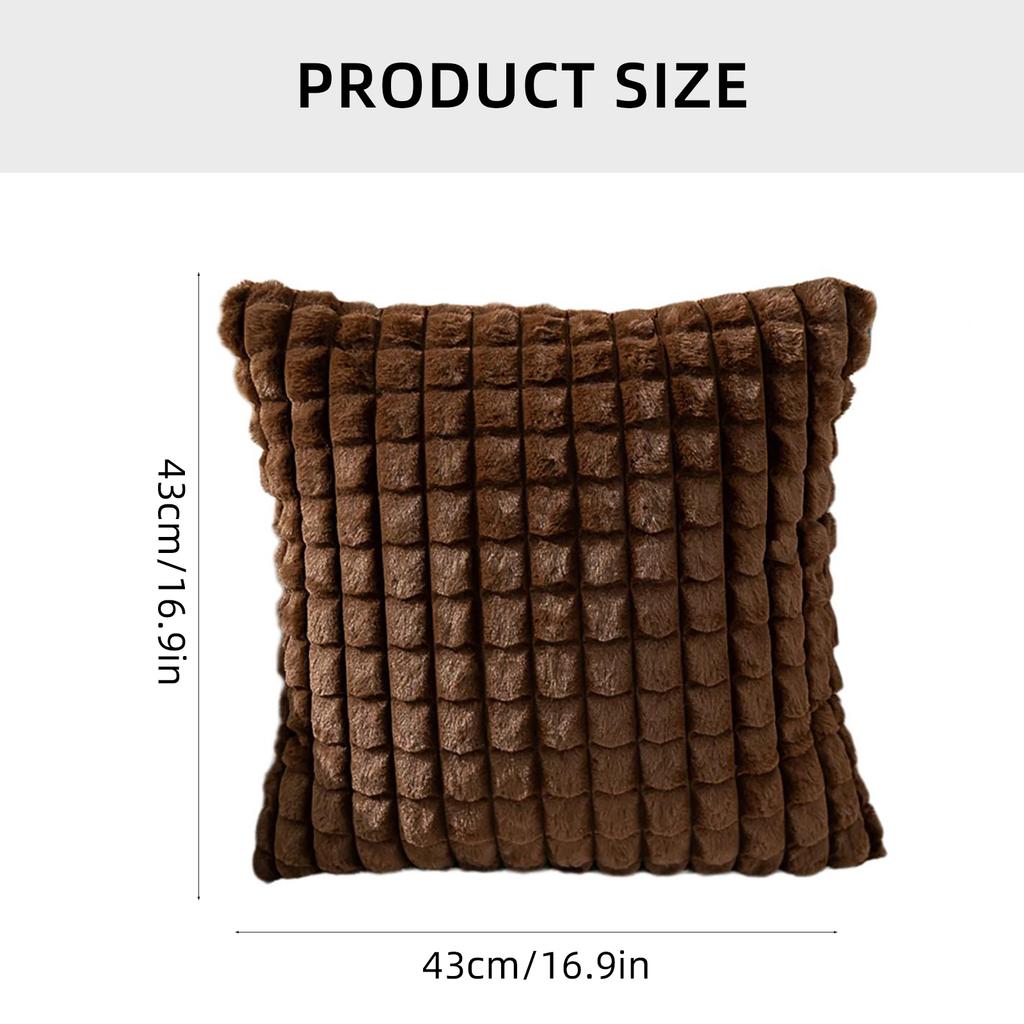 New Year Plushie Pillowcase Comfortable Easy Washing Cushion Cover for Sofa and Bed Decoration