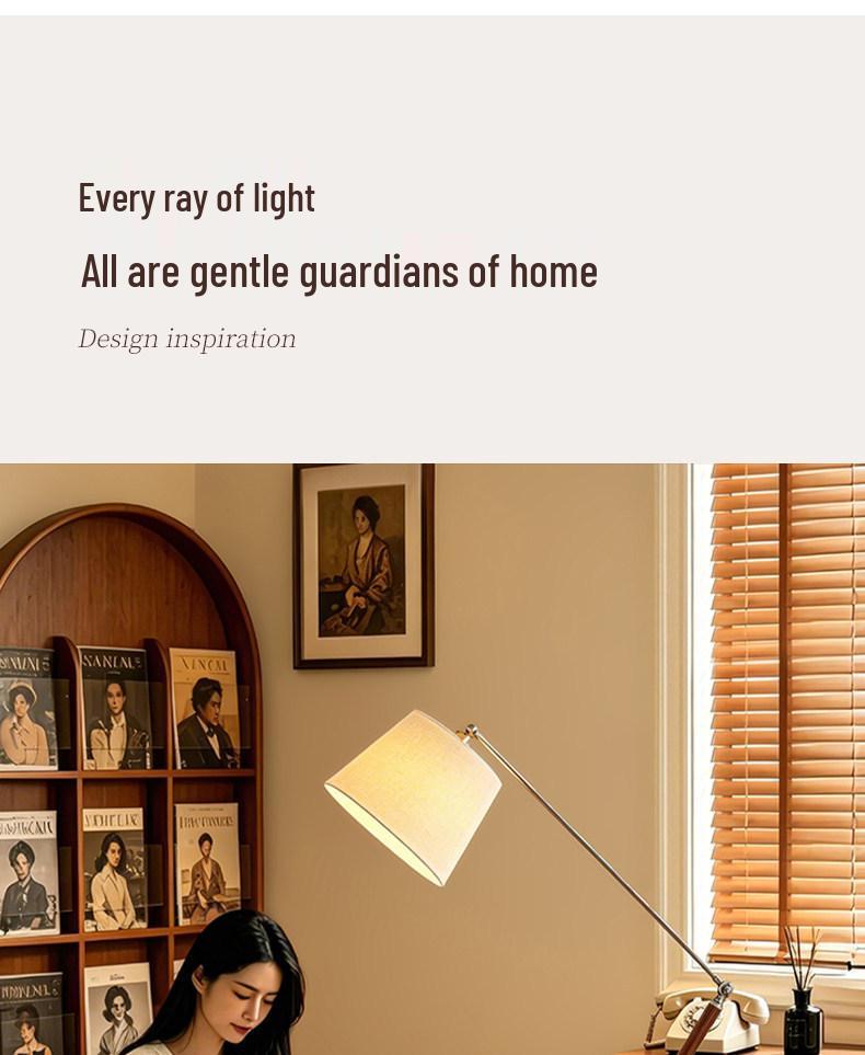 Second-Hand Wooden Floor Lamp for Living Room or Bedroom