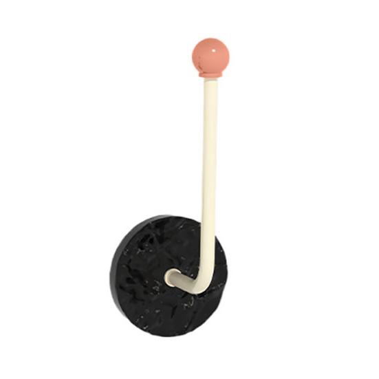 

Стойка для хранения резинок для волос L-образный крючок Без сверления Большая вместимость Держатель для резинок для волос с защитой от падения Настольный органайзер для ванной комнаты спальни A