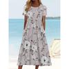 BITCED Fashion Summer Spring Short Sleeve O-Neck Casual Dresses
