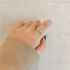 Ins Simple Flower Pearl Zircon Light Luxury Versatile Women's Fashion Jewelry Open Ring