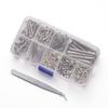 Guitar Screws Assortment Box Kits for Electric Guitar Tuner, Switch, Neck Plate, with Springs, 9 Types, Total 173 Pieces