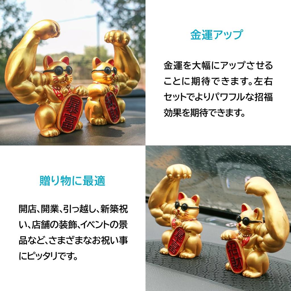 ENN LLC Lucky Cat Palm For Wishing for Financial Opening Housewarming Present Set Lucky Cat Left Hand Lucky Figurine, Size, Luck, Celebration, Gift,