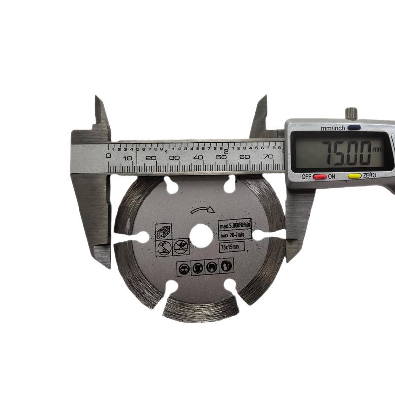 3-inch Mini Angle Grinder Blade, 10mm Diamond Cutting Disc for Tile, Metal, Wood, and Stainless Steel.