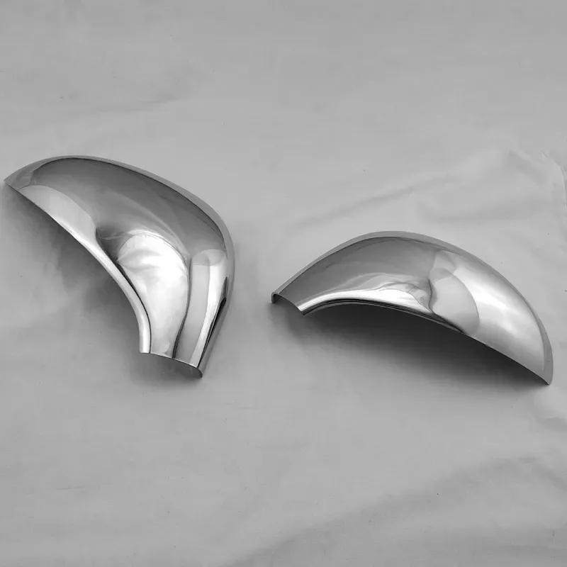 For Peugeot 207 2006-2014 308 2006-2013 Car Rearview Side Mirror Cover Wing Cap Sticker Exterior Case Trim Shell Housing Silver