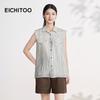 EICHITOO Women's Sleeveless Striped Blouse