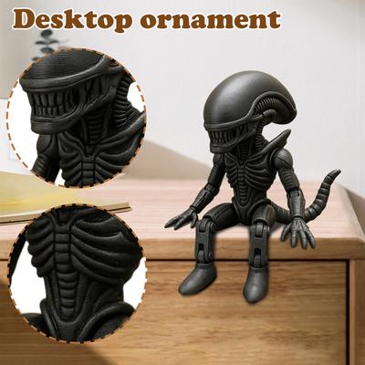 Skelett-Soldaten-Statue, 6-Zoll-Skelett-Soldaten-Spielzeug mit Militärhelm und Sonnenbrille, 3D-Soldaten-Gartendekorationen, Interessante Schreibtischdekorationen