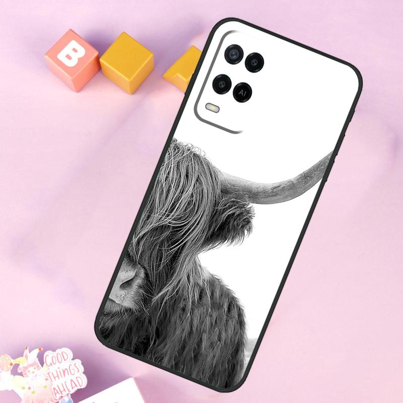 Hochlandrind Case Für Oppo A17 A57 A16 A76 A96 A60 A40 A80 A18 A38 A58 A78 A98 A15 A54 A74 A94 A6 A5 Pro