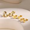 Kirsch-Steckohrringe aus Edelstahl, Goldbeschichtet, Niedliche Fruchtohrringe für Damen, Geburtstagsgeschenk