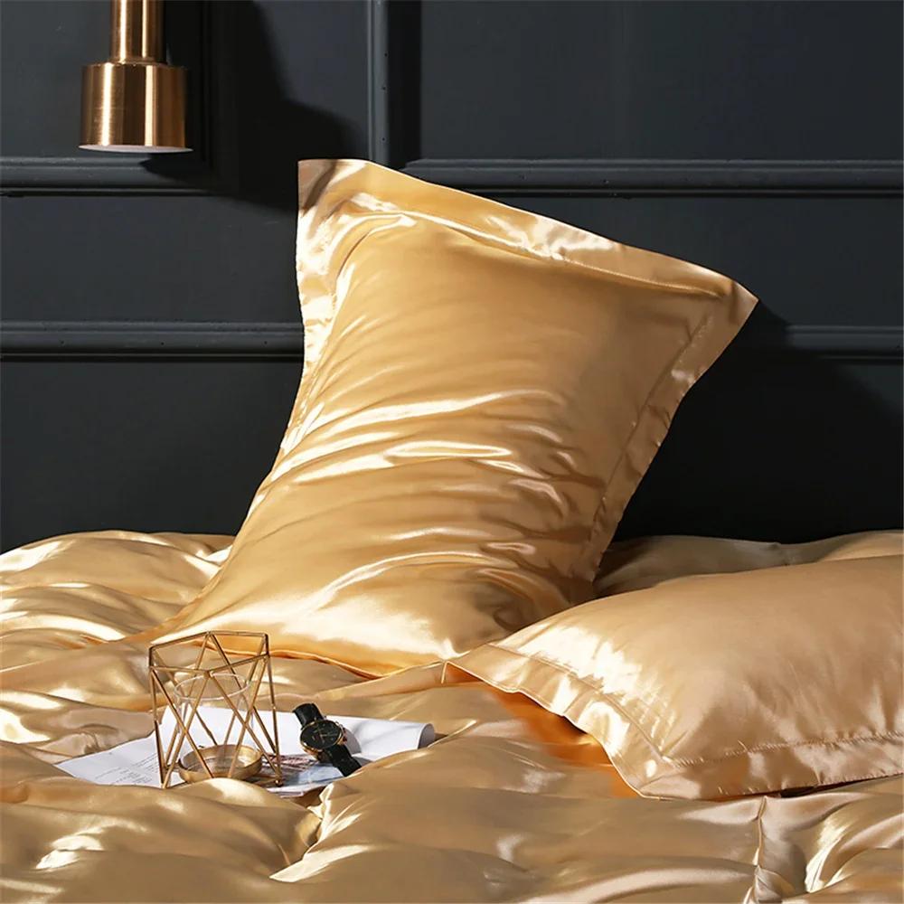 100% Natural Mulberry Silk Pillowcase Hair Skin Protect 22 Momme Pillow Cover Luxury Comfortable Decorative Standard Queen Cases