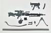 TOMYTEC GeoColle Combat Weapons Series DCML02 Machine Gun Set A NON Scale Plastic Model 323075 Molding Color (Gray