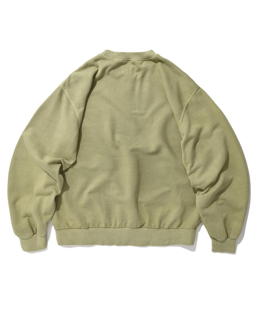 Seuweideu Washed Logo Crewneck [Pigment Khaki]