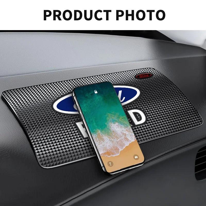 Tappetino Antiscivolo Adesivo per Auto Pad per Cruscotto Auto Tappetino Antiscivolo Resistente al Calore per Ford Focus 2 MK2 3 4 MK3 MK4 ST Mondeo Festiva Fusion