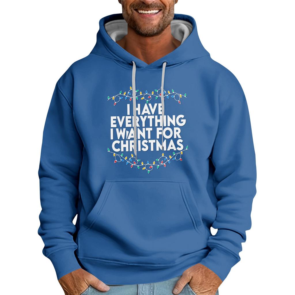 Vánoční potisk Volná pánská mikina