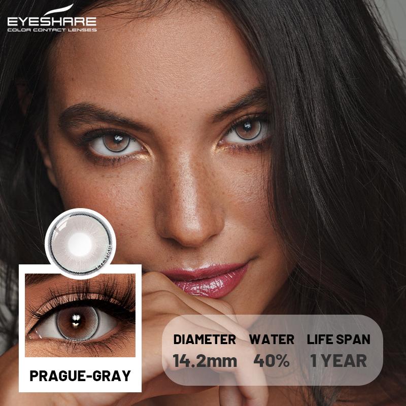 Eyeshare Colored Contact Lenses Purple Cosmetic Colored Contact Lenses Green Fashion Beauty Contact Lenses Brown Natural Colored Soft Lenses 1 Pair