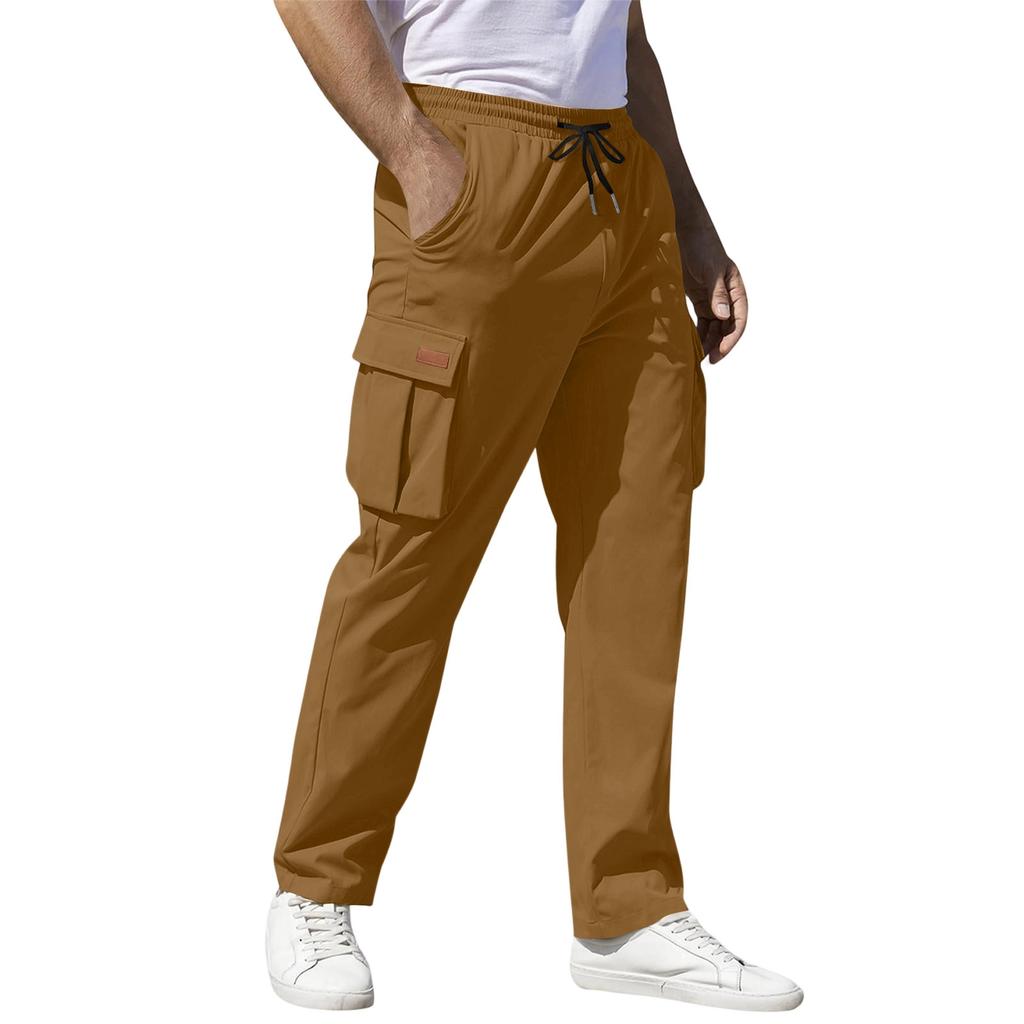 Casual Sports Pants Men's Loose Leggings Long Panel Fitness Running Training Pants