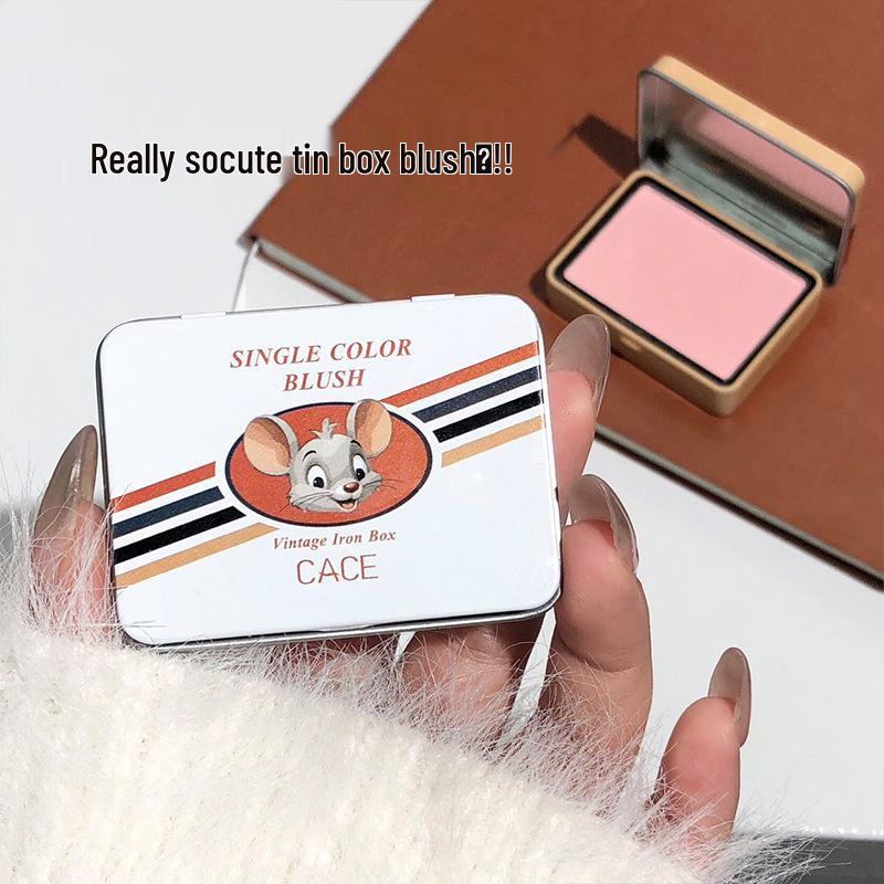CACE Retro Anime Stil Rouge-Maus - Grau-Rosa Ton Rouge Kontur
