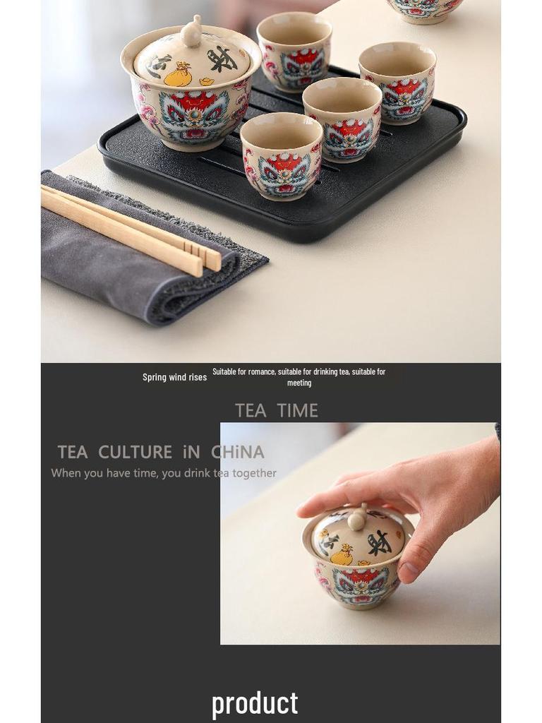 Handmade Ceramic Chinese Antique Teapot - High-End Single Pot Gift