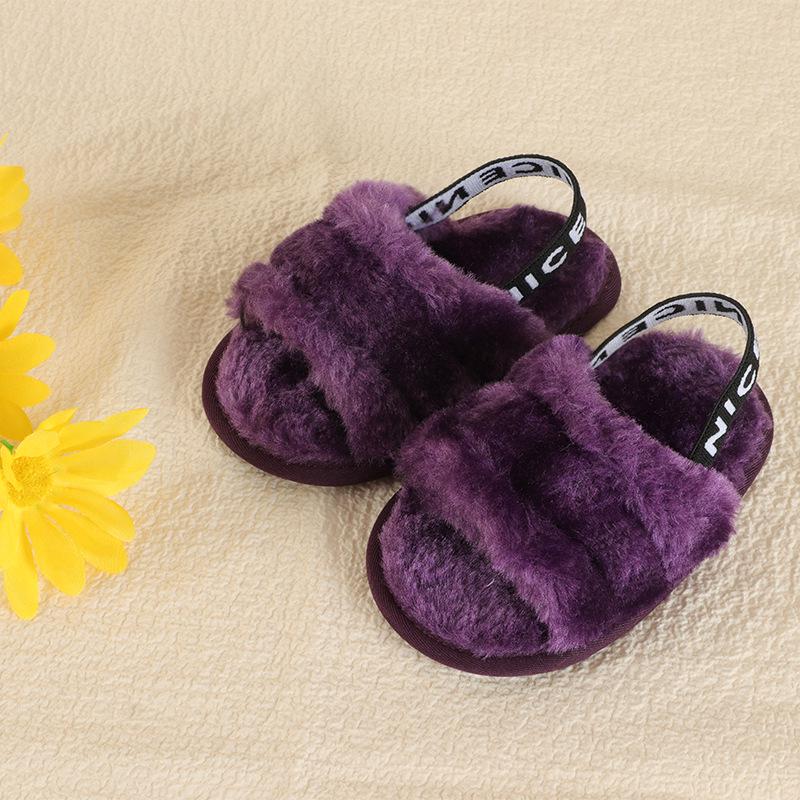 New Elastic Baby Sandals: Furry, Soft-Soled, Perfect for Spring/Summer Walking