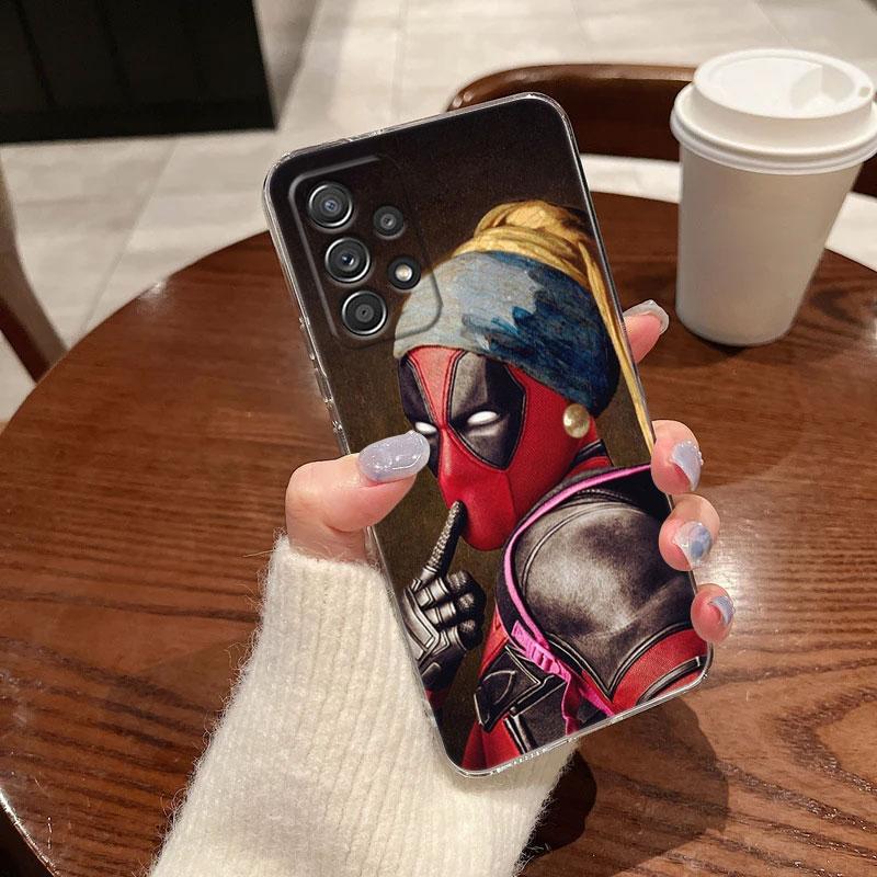 Marvel Oil Painting Clear Case For Samsung Galaxy A57 A37 A56 A36 Cases A55 A54 A35 A26 A07 A17 A16 A06 A36 A15 Shockproof Cover