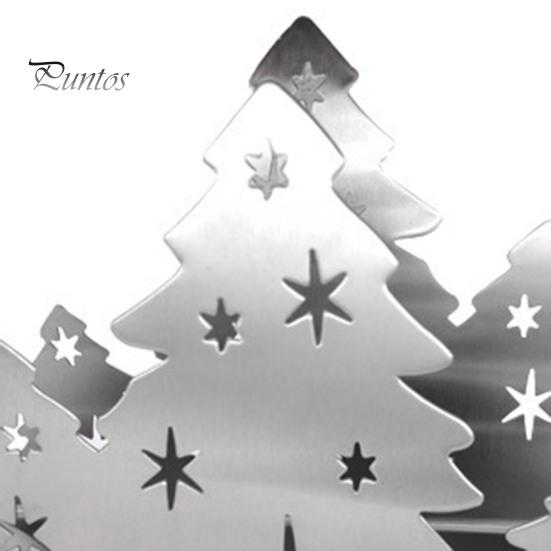Holiday Table Decor Christmas Tree Napkin Holder, Stainless Steel Vertical Paper Towel Stand, Kitchen Counter Rack Decorative Dispenser for