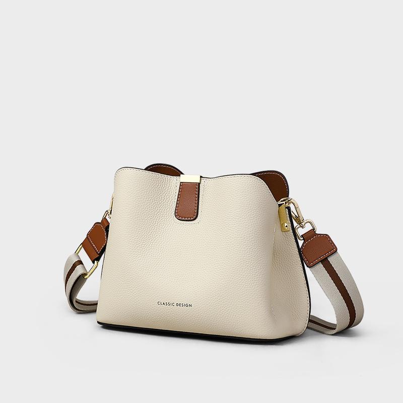 Bags for Women's Autumn and Winter New Women's Bag Bucket Bag Crossbody Bag Genuine Leather High-end Crossbody Shoulder Bag