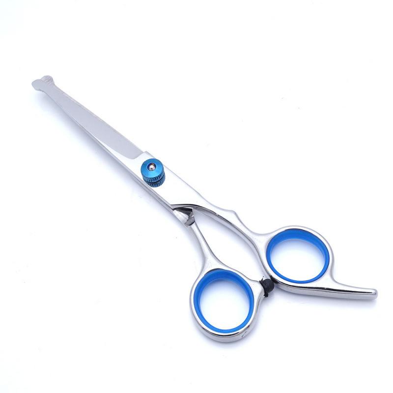 Pet Grooming Scissors Round Head Professional Stainless Steel Dog Hair Scissors Durable Pet Shears Animal Cutting Portable Set