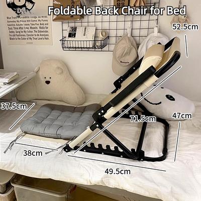 Foldable Bed Back Chair Cushion Seat Deck Chair Portable Student Sedentary Chair Tatami Lazy Sofa Ergonomics Chair