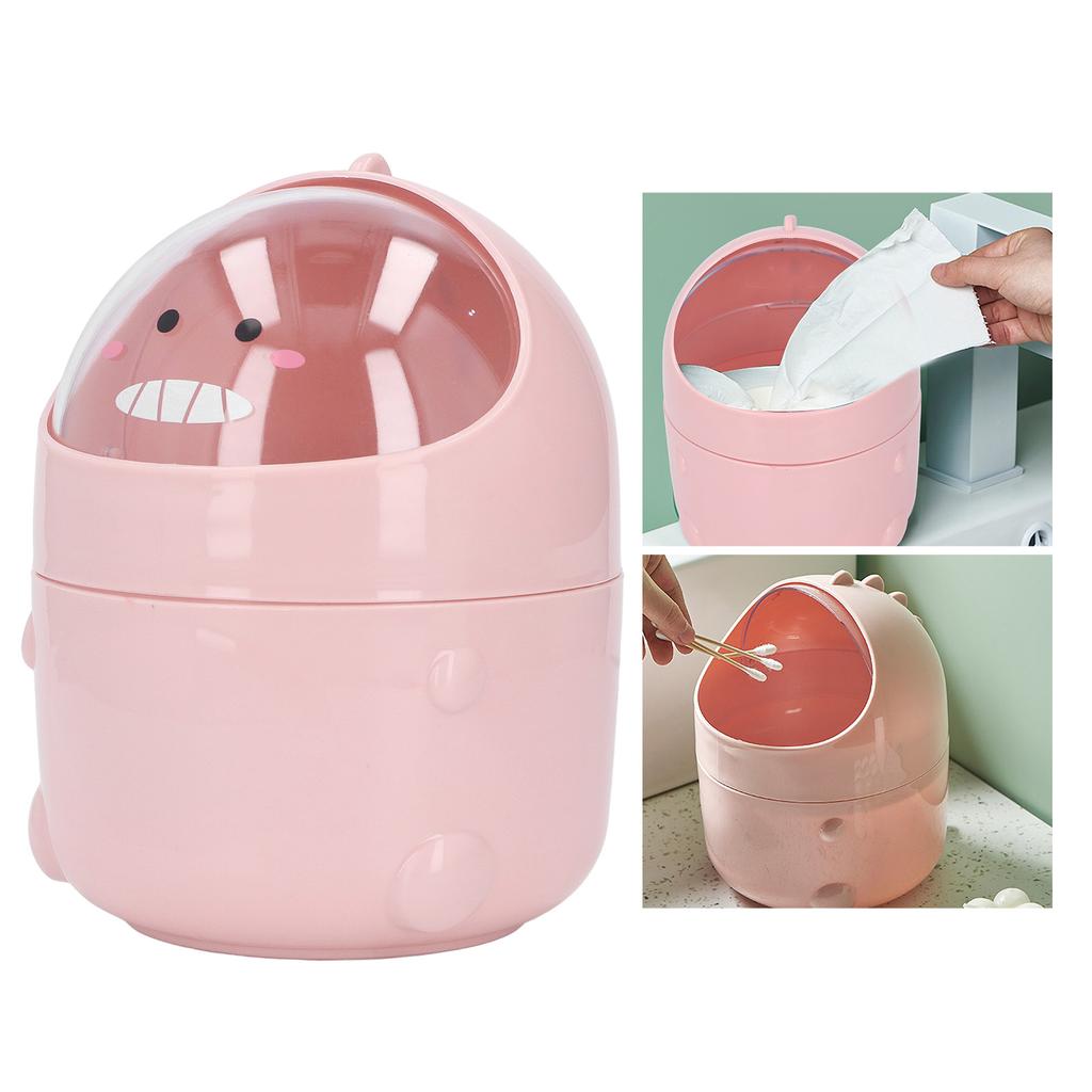Desktop Trash Can Baby Dinosaur   Large Mouth Detachable Design Nonslip Bottom   Plastic   Trash Can