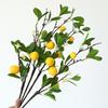 With Lifelike Lemon Fake Fruit Stems Fresh Green Yellow Simulation Green Plants  Home Decor