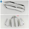 For Renault Koleos Samsung QM6 2017- Car Chrome Rear Tail Lights Protection Trim Rear Lamps Cover Sticker Decor Accessories