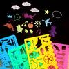 50pcs Scratch Paper 16K/32K with Drawing Template Rainbow Multi-function Office Educational Supplies Student Rewards TMZ