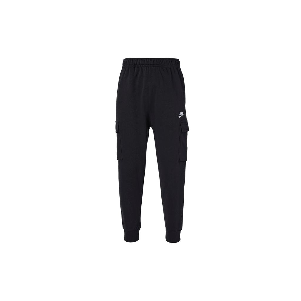 Nike Sportswear Club Fleece Joggers With Printed Logo Men Bottoms Black CZ9954-010