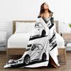 Micra K11 Sketch Blankets Soft Warm Flannel Throw Blanket Plush for Bed Living room Picnic Travel Home Couch