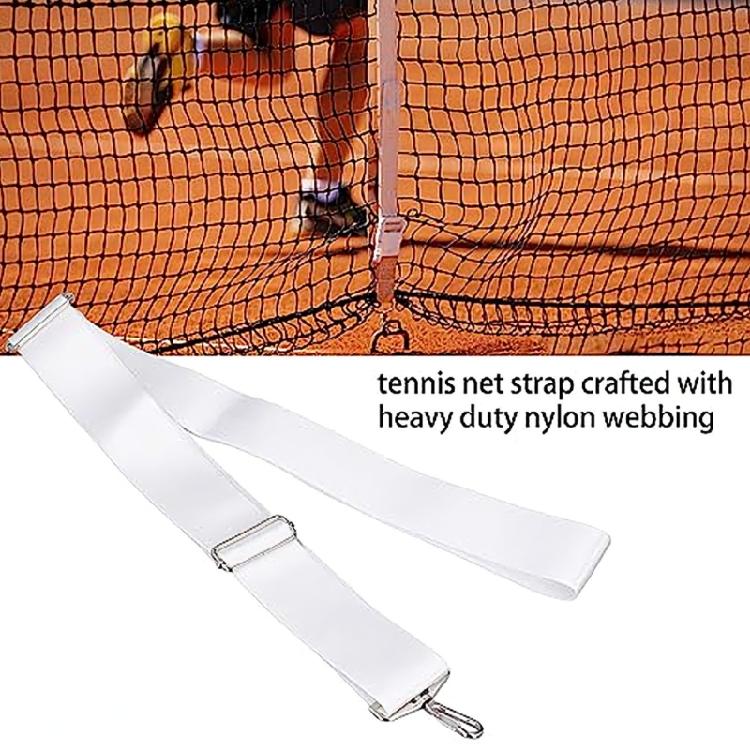 Practical Tennis Net Center Strap Adjustable Length Nylon Webbing Design Great for Outdoor Training Practice Occasion
